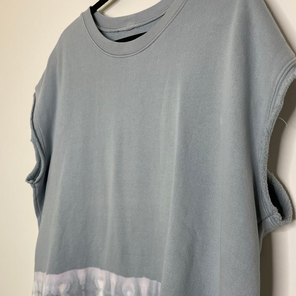 Raquel Allegra Blue Cotton Sweatshirt Tunic Top 2 - Picture 3 of 6